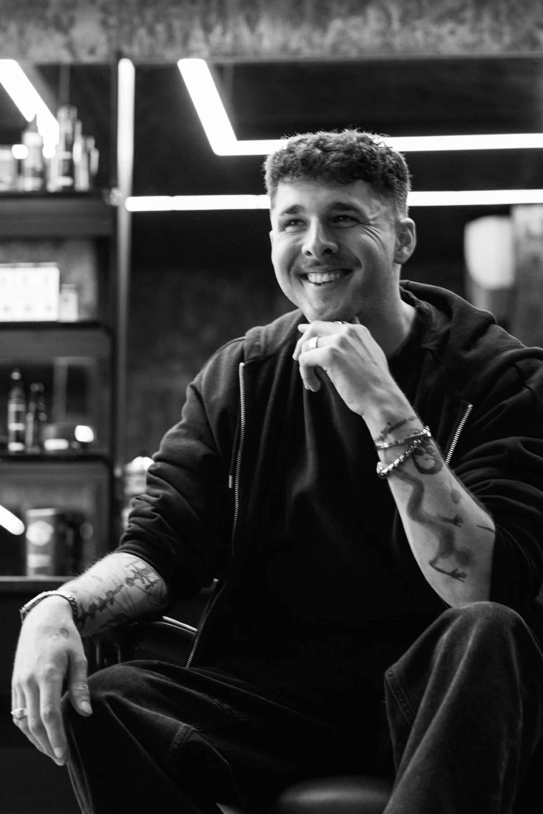 Barber at M87 barbershop