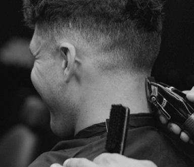 Haircut with clippers
